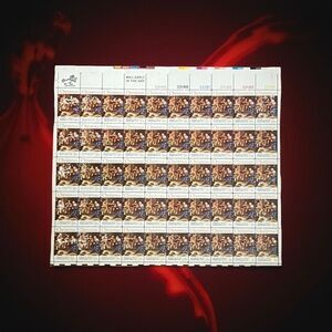 MNH 1971 Scott #1444  Adoration of the Shepards 8 Cent Stamp Sheet of 50 Stamps